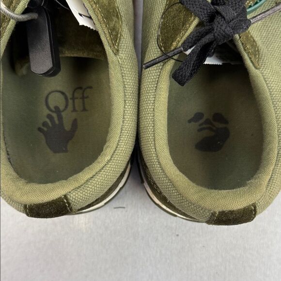 Off-White Olive Green Men's Sneakers - Picture 6 of 7
